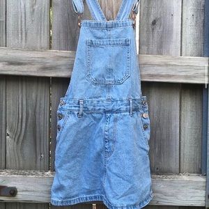 Forever 21 vintage denim overall dress!!